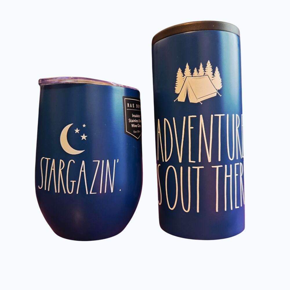 Rae Dunn Insulated Stainless Steel Coolers  NEW Set of 2, Camping, Outdoor Theme